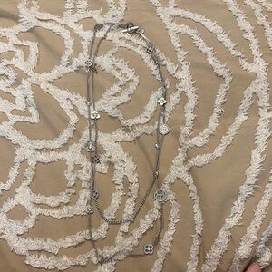 Henri Bendel RARE Silver Multi-Charm Layered Necklace